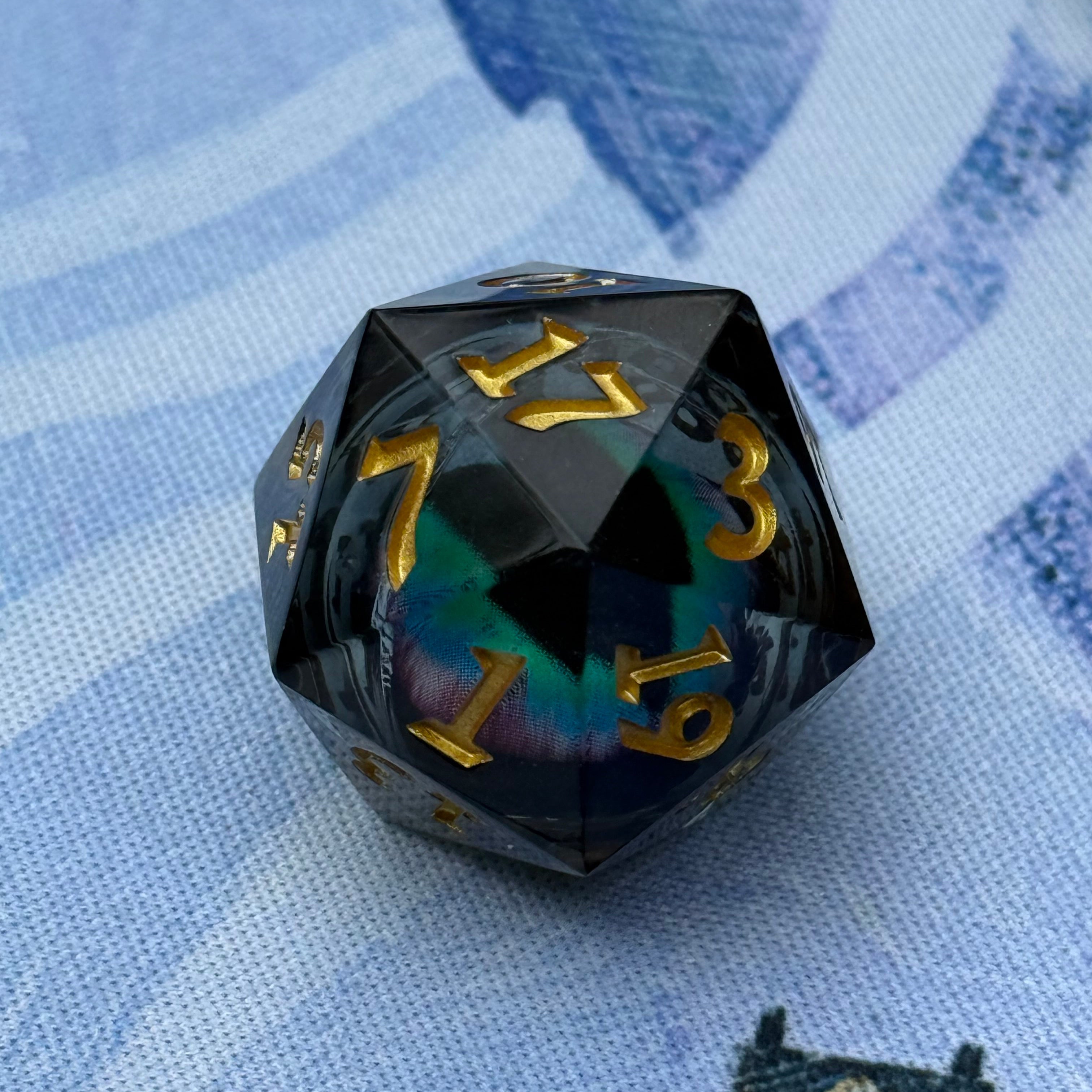 IceForge Dice Canada - Regal Plume - Liquid Core Dice Set