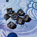 IceForge Dice Canada - Amethyst Ember - Vortex Crown Dice Set