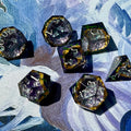IceForge Dice Canada - Emerald Shard - Vortex Crown Dice Set