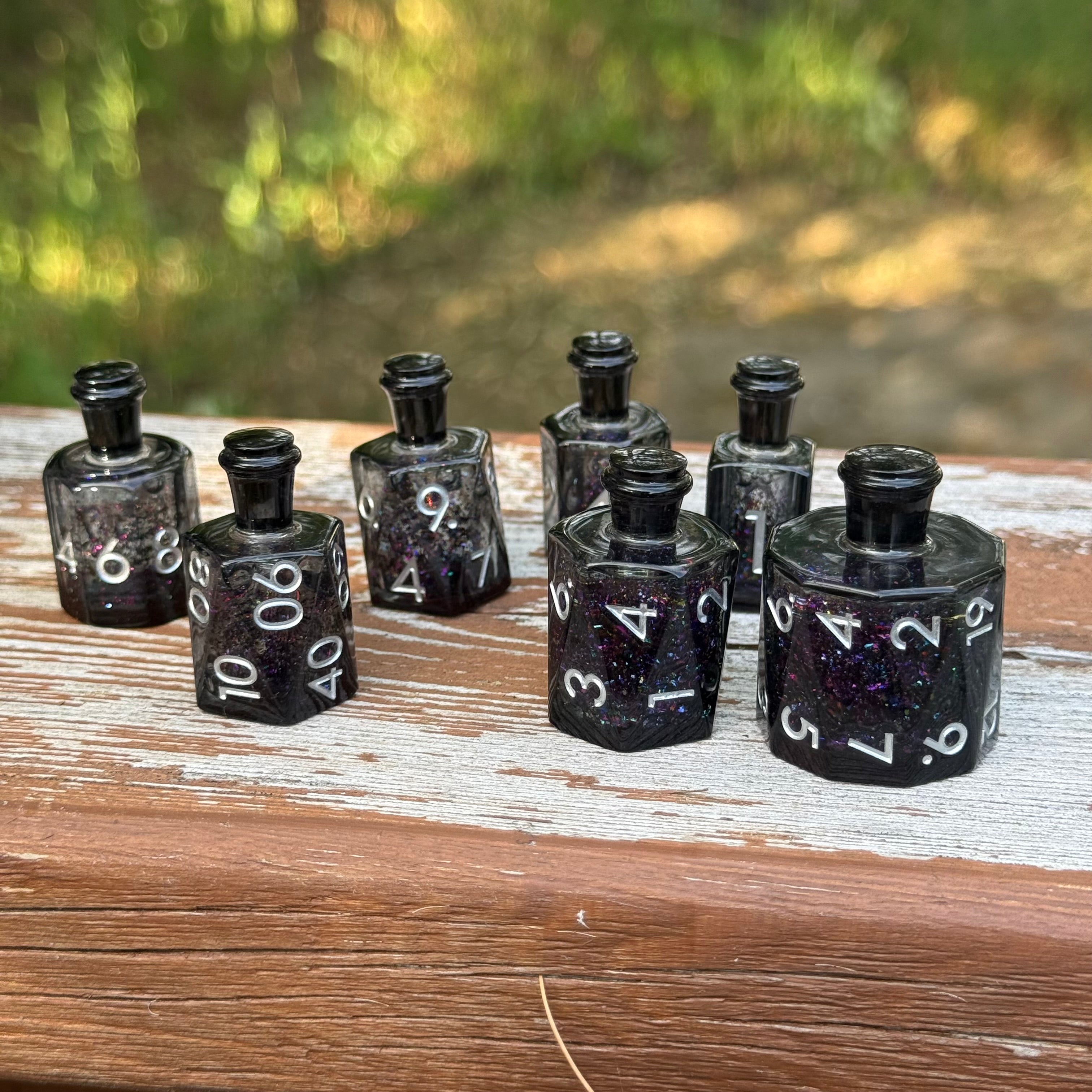 IceForge Dice Canada - Potion of Midnight Ember – Liquid Core Dice Set