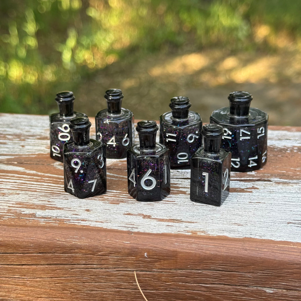 IceForge Dice Canada - Potion of Midnight Ember – Liquid Core Dice Set