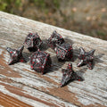 Iron Reaper – Blood-Stained Metal Dice Set