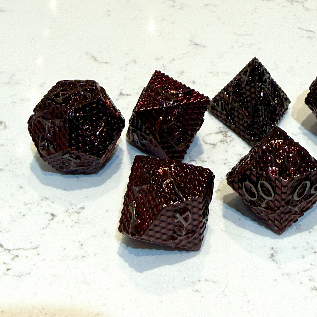 Ensemble de dés en métal Bloodforge Wyrmscale