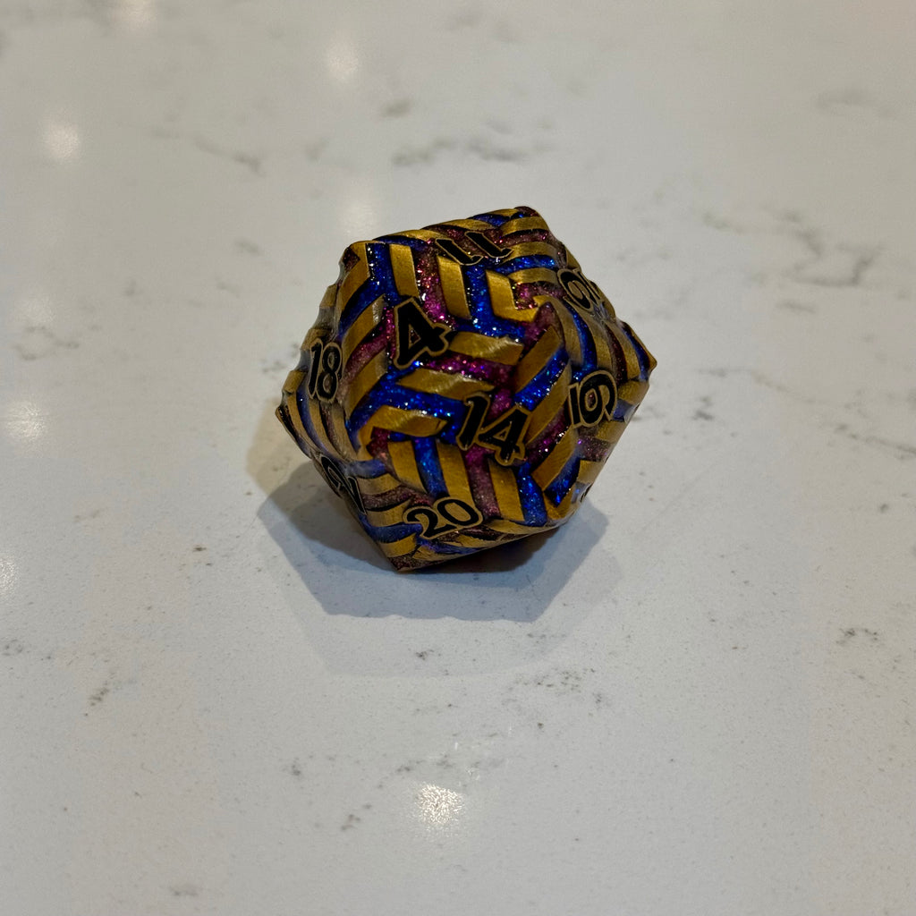 Abyssal Nightbraid – Gilded Vortex (Jumbo D20)