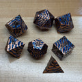 Ironfang – Cobalt Fang – Metal Dice Set