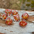 Maple Crown – Autumnfire - Liquid Core Dice Set