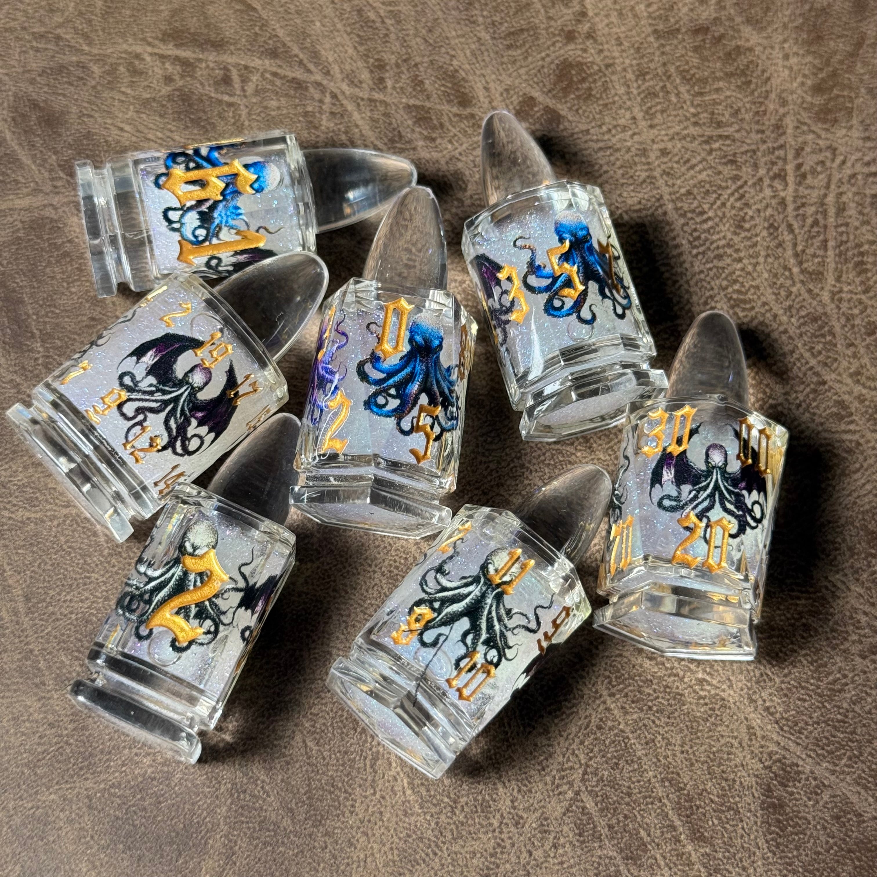 Cthulhu Depths - Arcane Bullet Liquid Core Dice Set