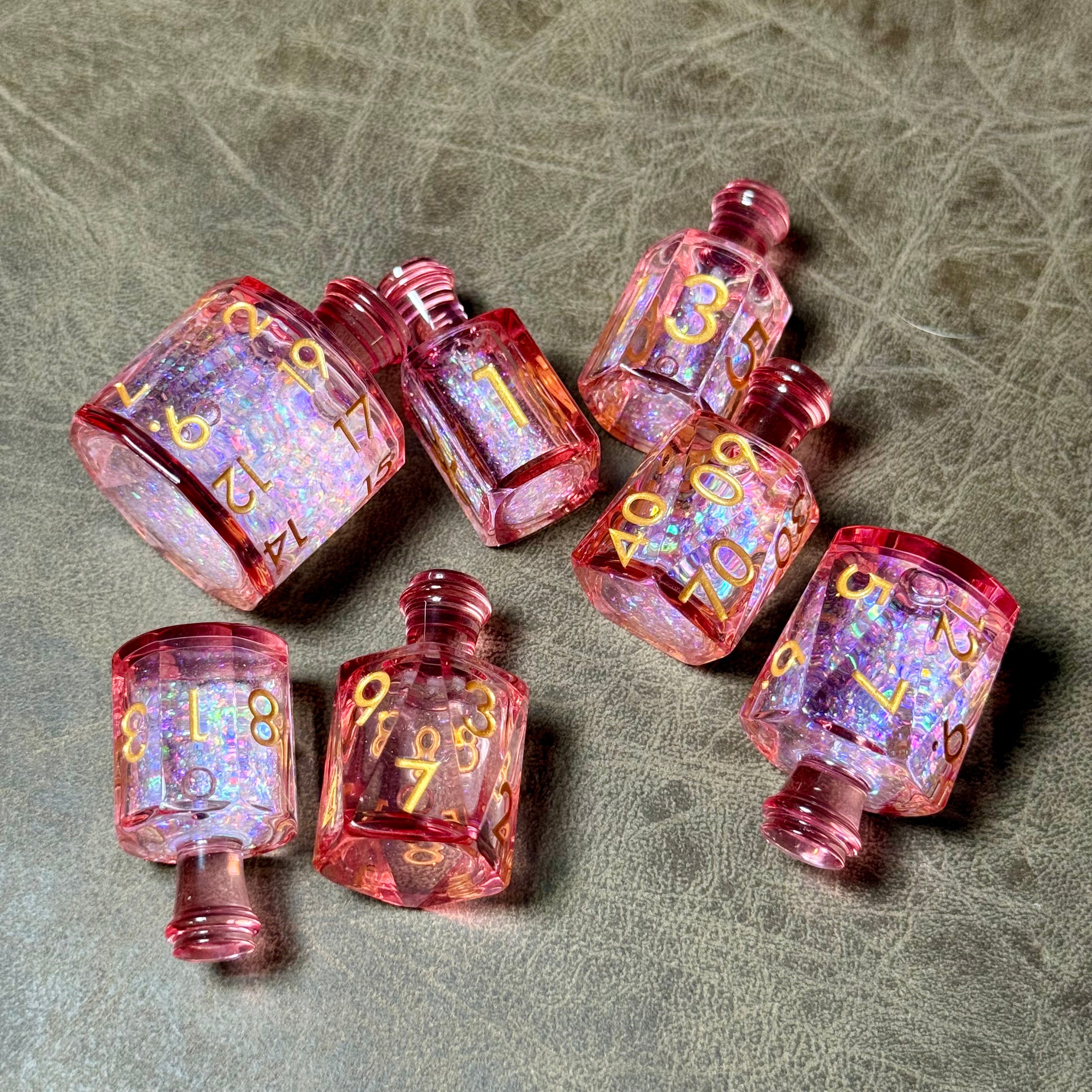 IceForge Dice Canada - Potion of Sakura Stardust – Liquid Core Dice Set