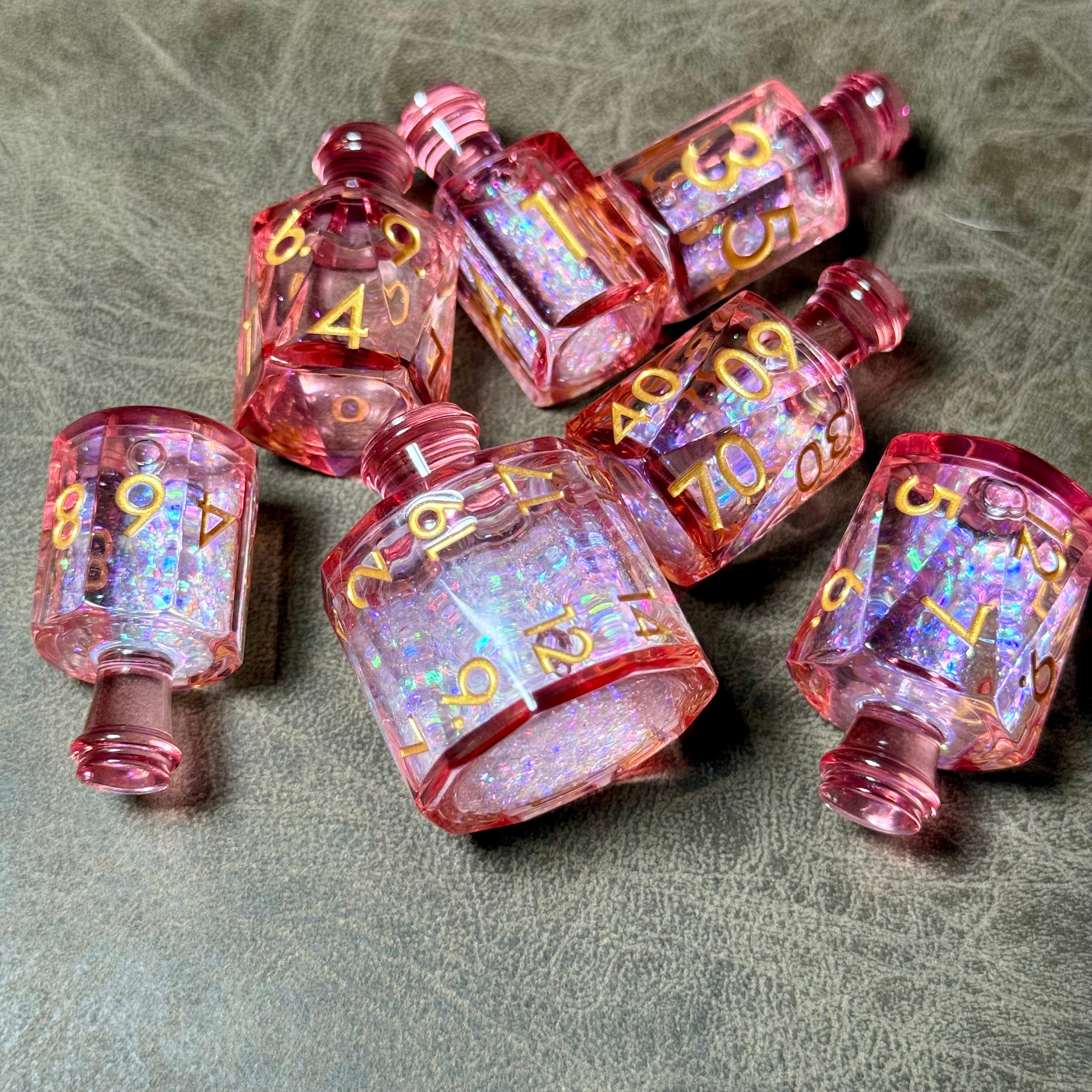 IceForge Dice Canada - Potion of Sakura Stardust – Liquid Core Dice Set