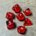 Crimsonheart – Diamond-Edge Resin Dice Set