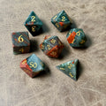 Bloodstone – Crimson Vein - Stone Dice Set