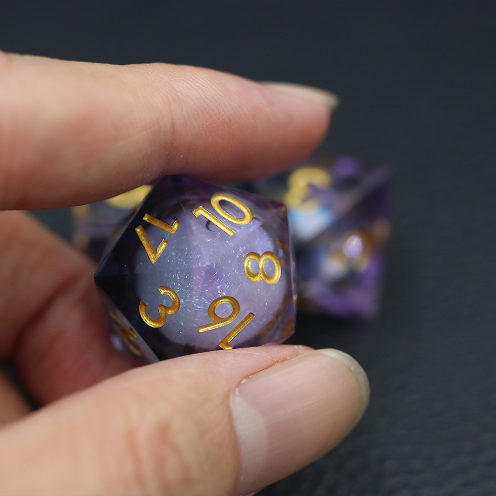 IceForge Dice Canada - Twilight Nebula - Liquid Core Dice Set