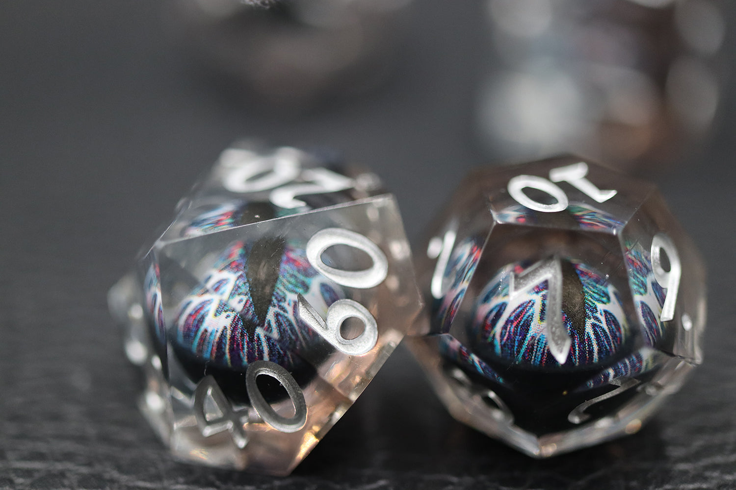 IceForge Dice Canada - Prism Dragon's Gaze - Liquid Core Dice Set