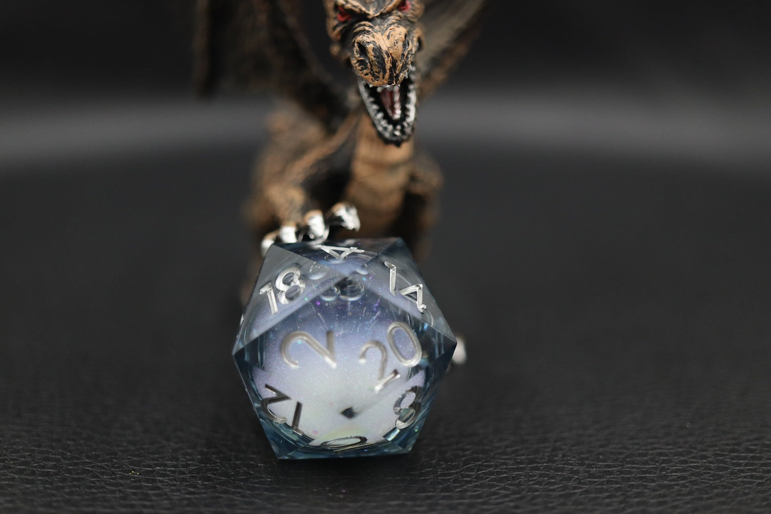 IceForge Dice Canada - Frosted Veil – Liquid Core Dice Set