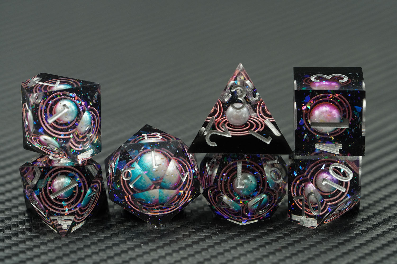 IceForge Dice Canada - Stellar Nexus – Galaxy Core Dice Set