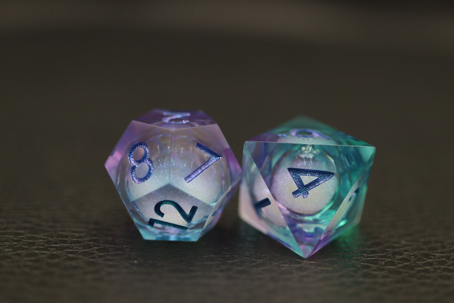 IceForge Dice Canada - Frostflare Veil - Liquid Core Dice Set