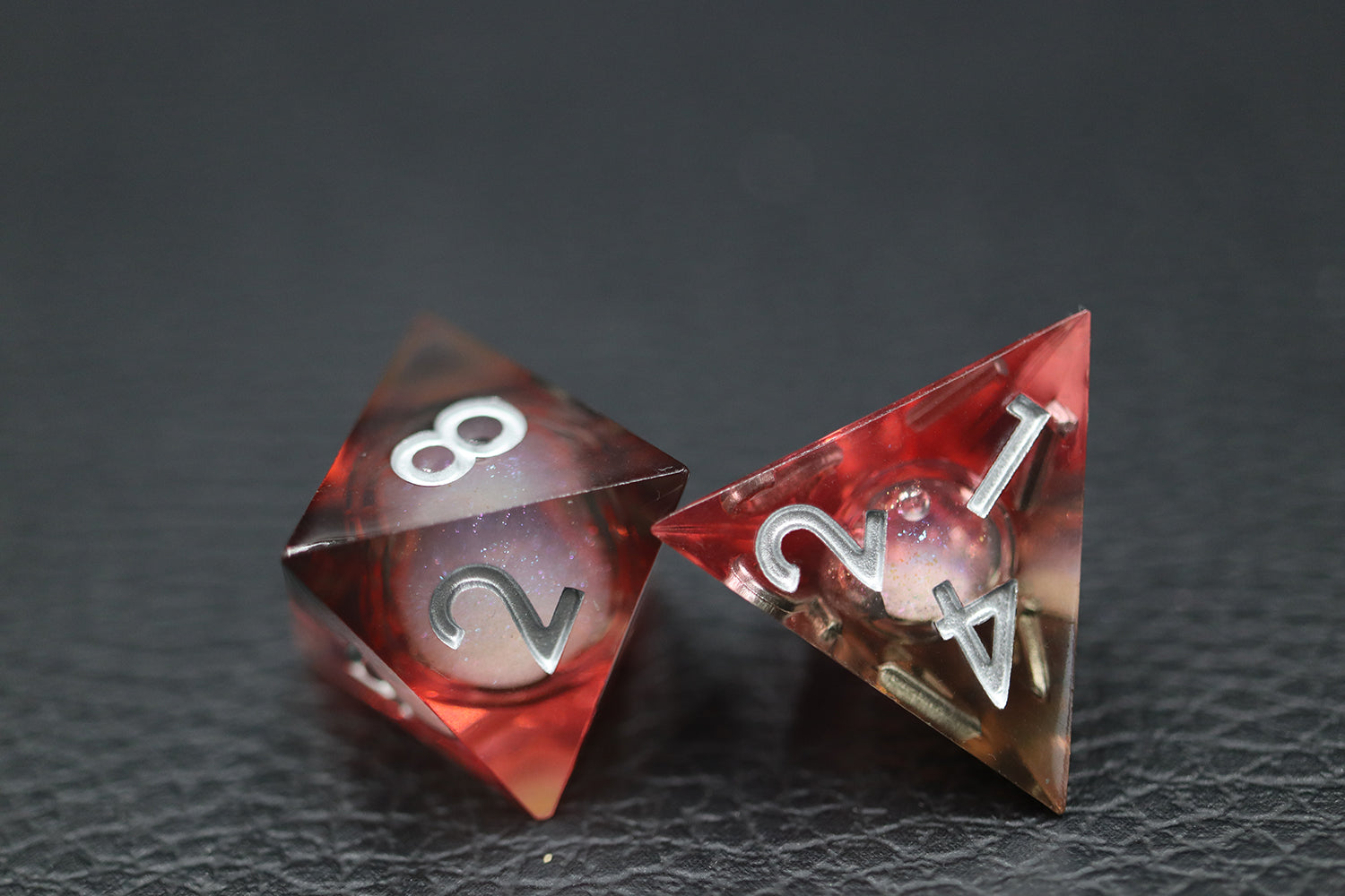 IceForge Dice Canada - Emberveil Gleam - Liquid Core Dice Set
