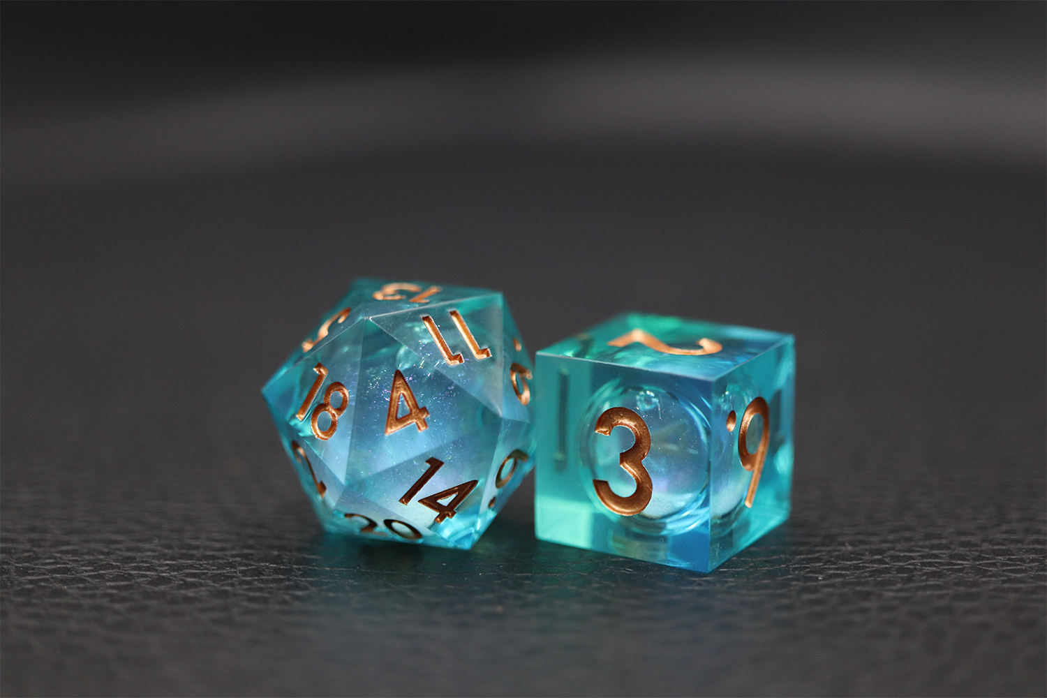 IceForge Dice Canada - Tideglass – Liquid Core Dice Set