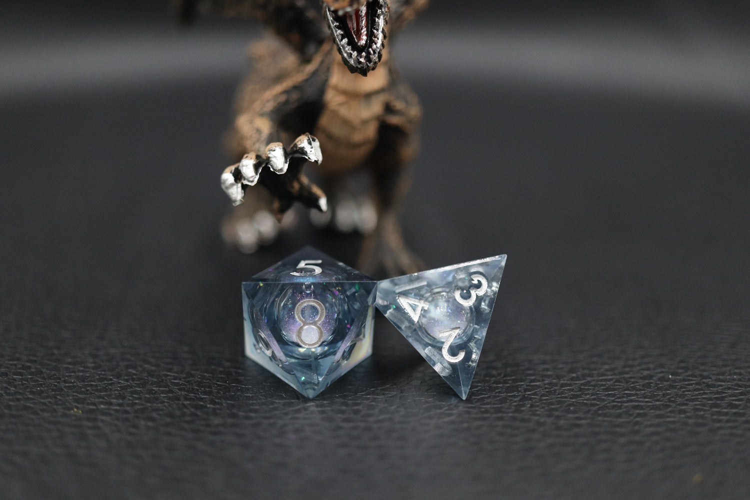 IceForge Dice Canada - Frosted Veil – Liquid Core Dice Set