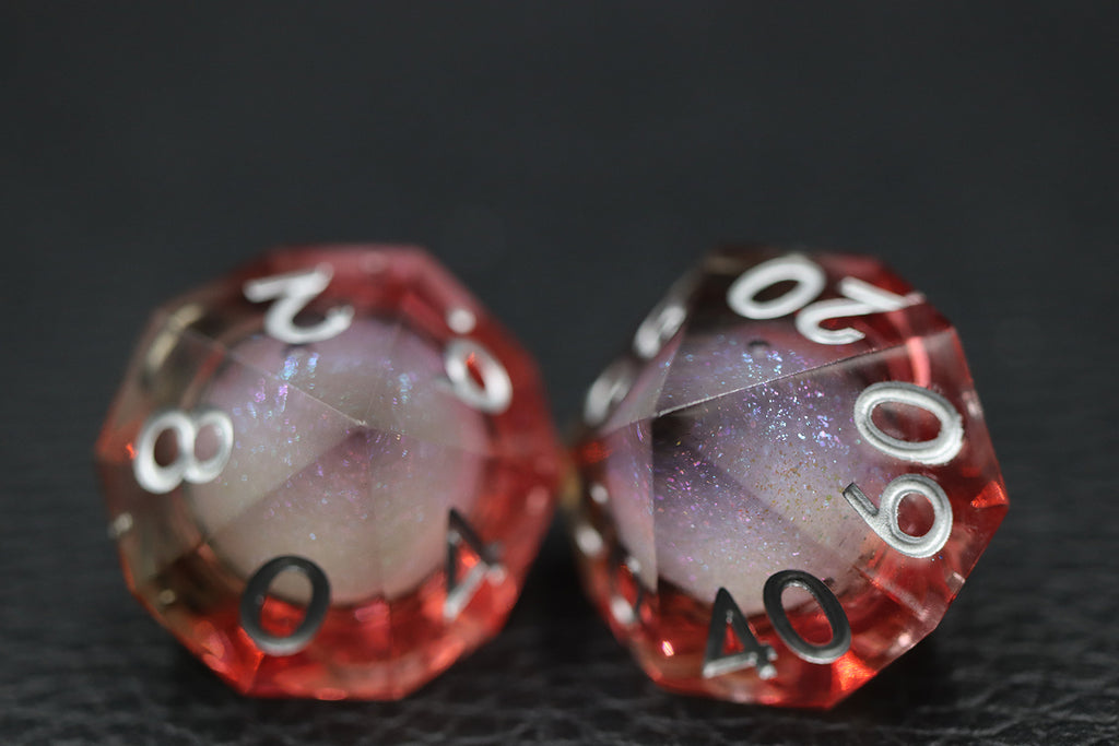 IceForge Dice Canada - Emberveil Gleam - Liquid Core Dice Set