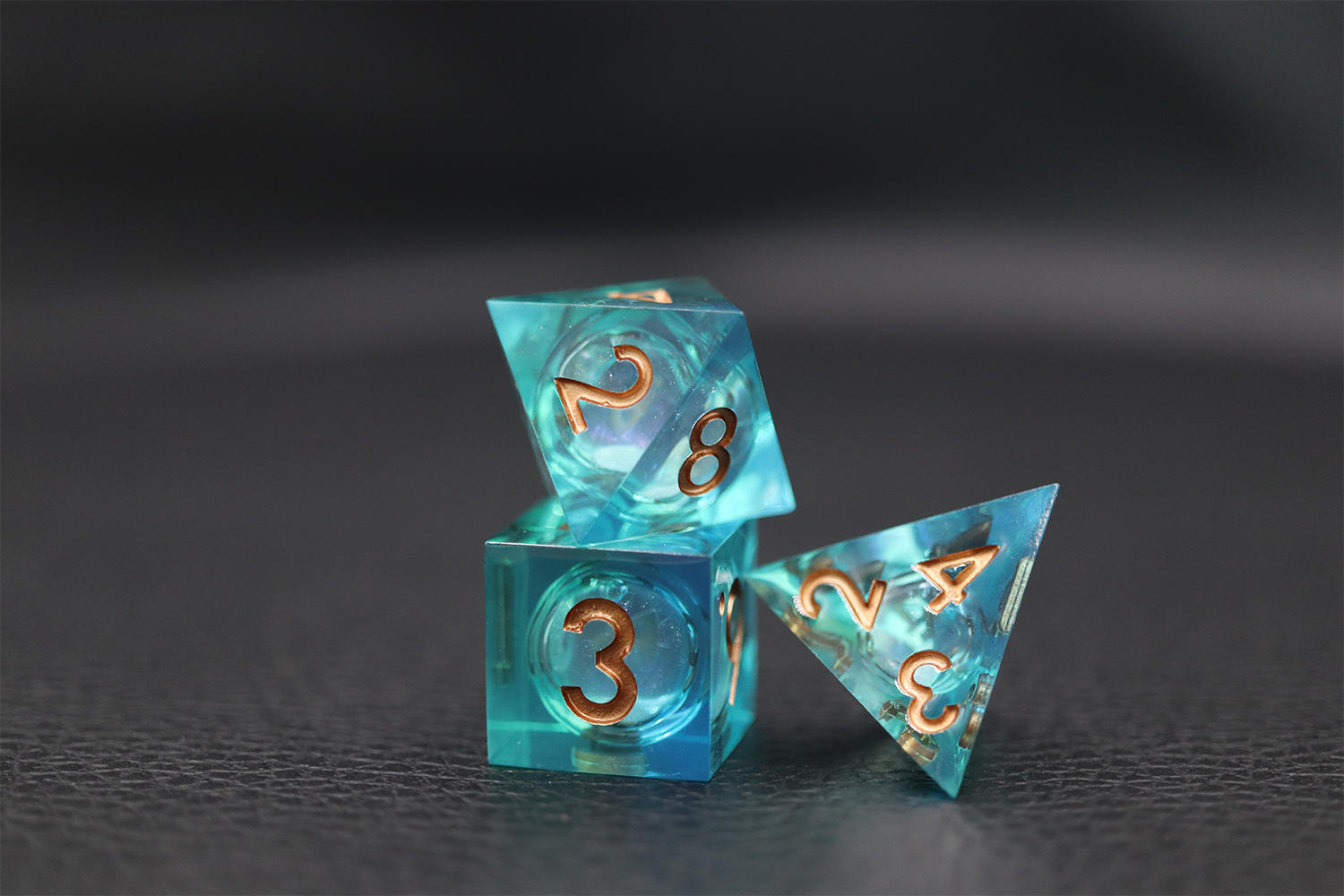 IceForge Dice Canada - Tideglass – Liquid Core Dice Set