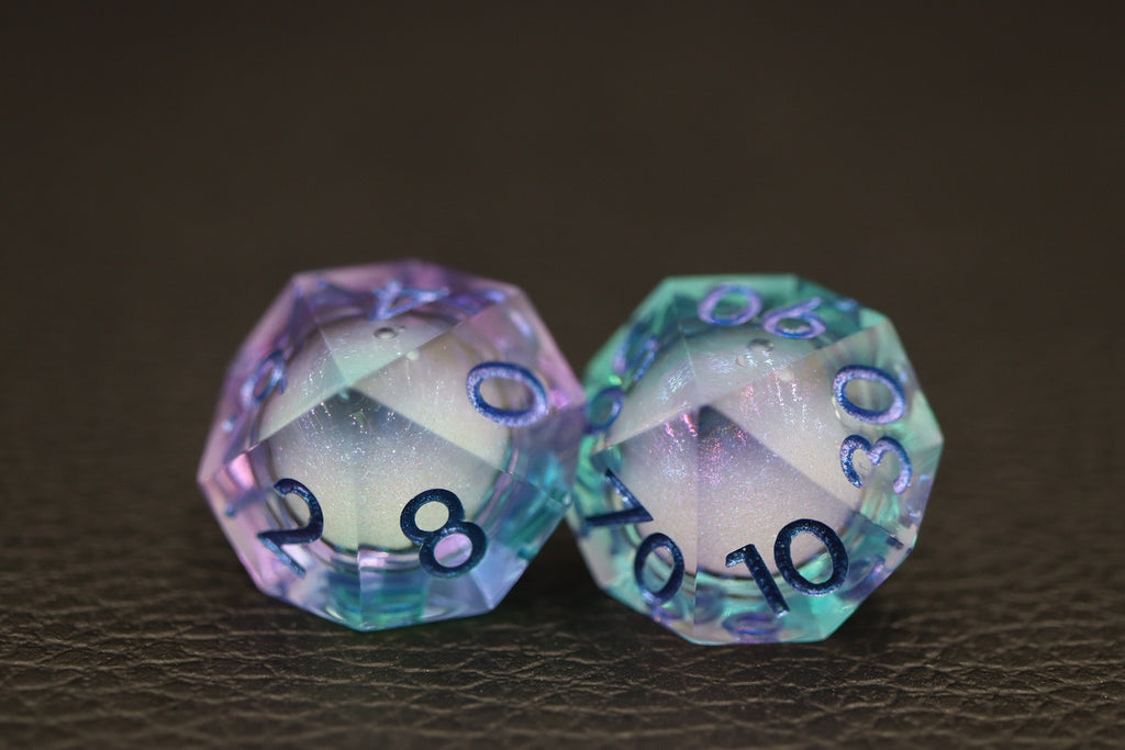 IceForge Dice Canada - Frostflare Veil - Liquid Core Dice Set