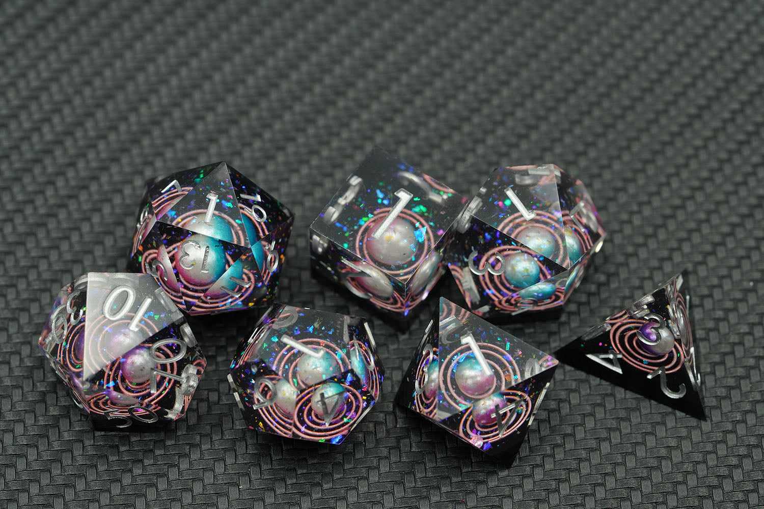 IceForge Dice Canada - Stellar Nexus – Galaxy Core Dice Set