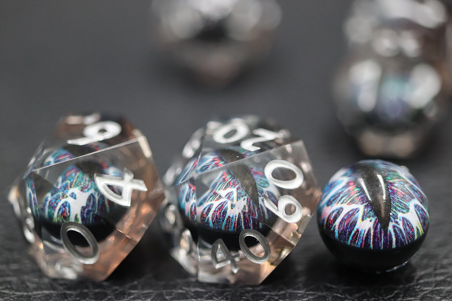 IceForge Dice Canada - Prism Dragon's Gaze - Liquid Core Dice Set