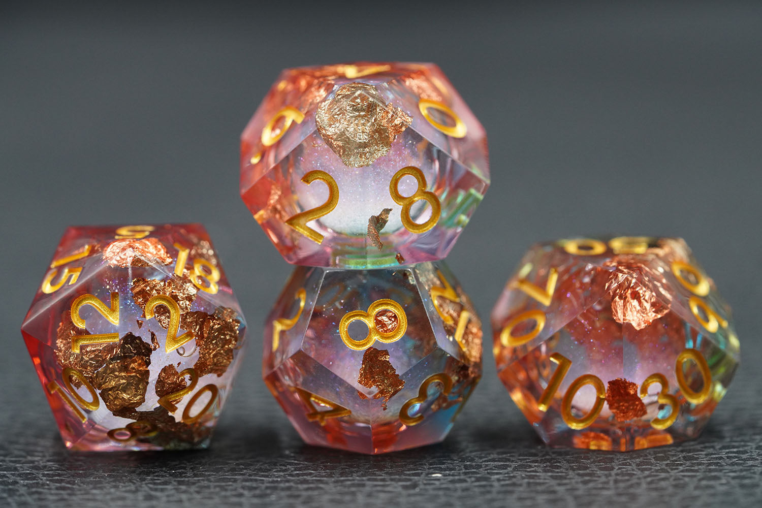 Blazing Aurora – Liquid Core Dice Set