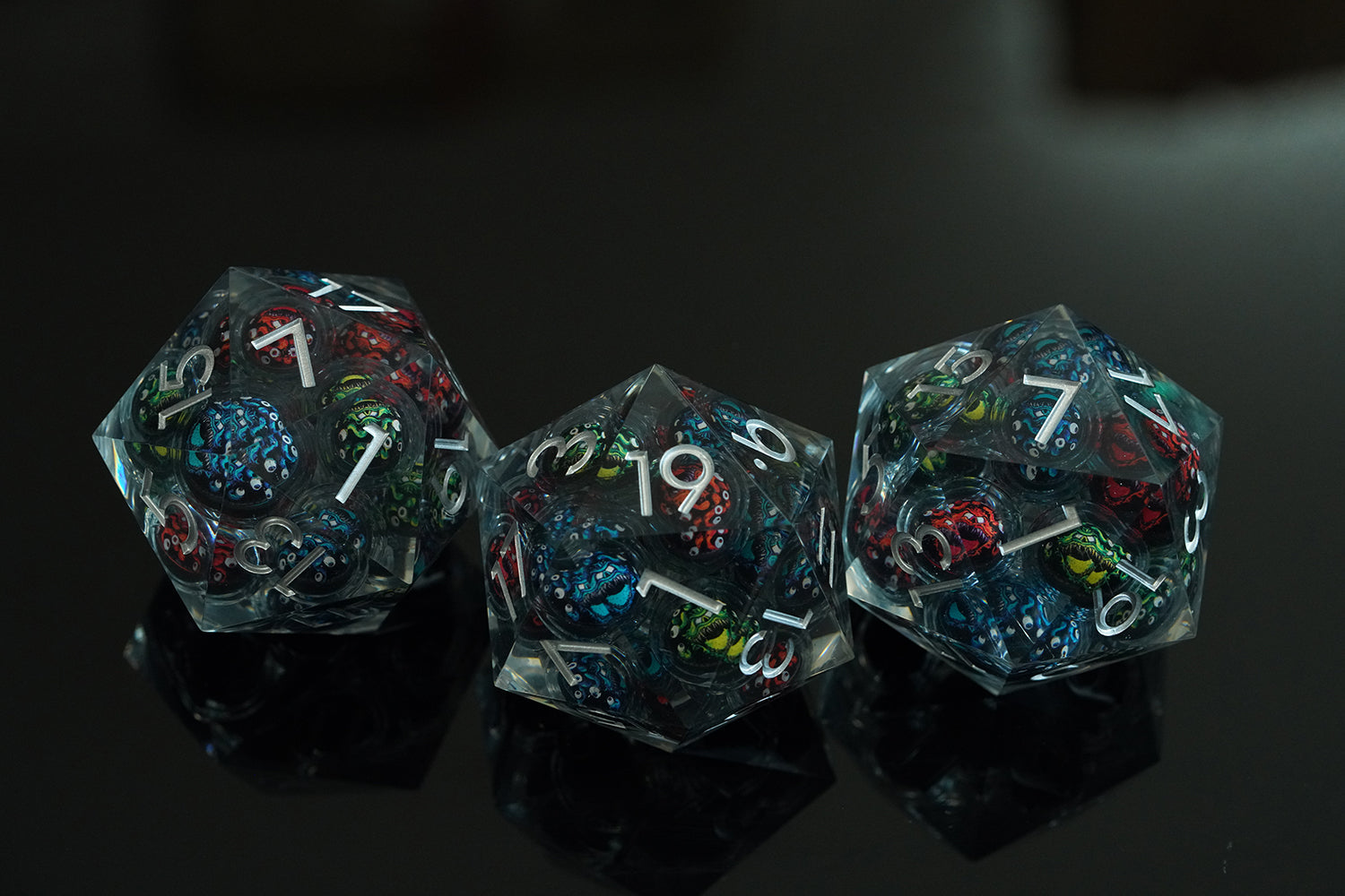 IceForge Dice Canada - 9-Eyed Horror – 50mm Jumbo D20