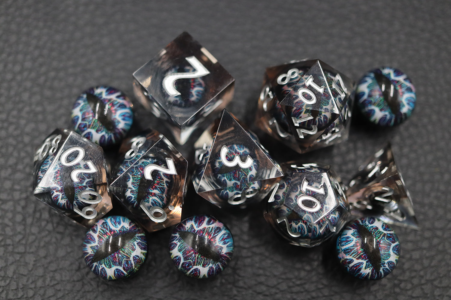 IceForge Dice Canada - Prism Dragon's Gaze - Liquid Core Dice Set