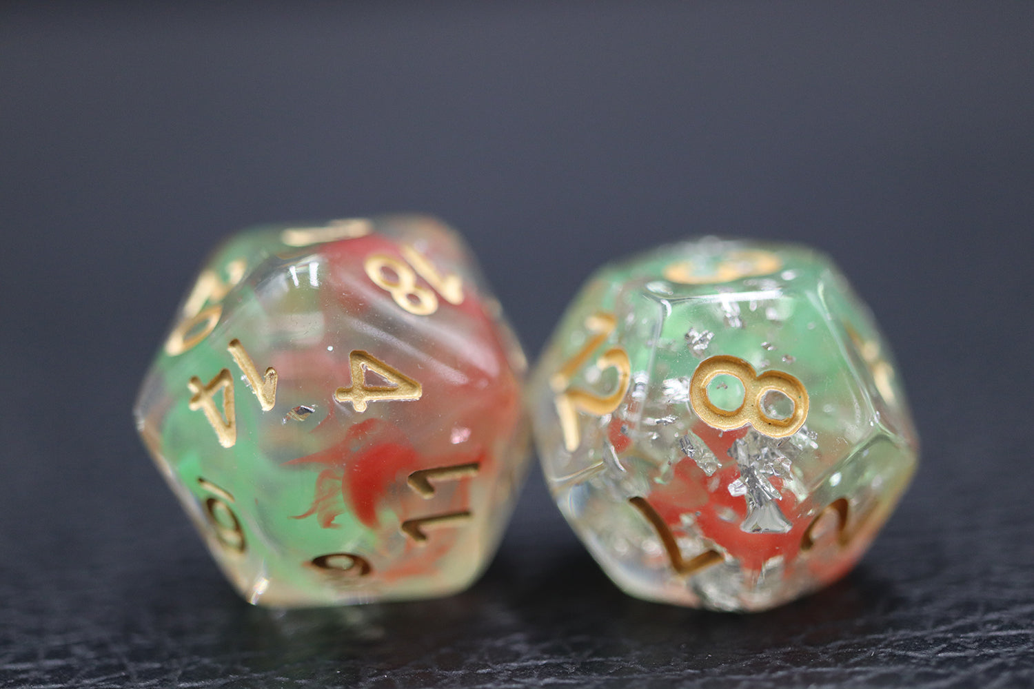 IceForge Dice Canada - Melon Bloom - 35g Premium Resin Dice Set