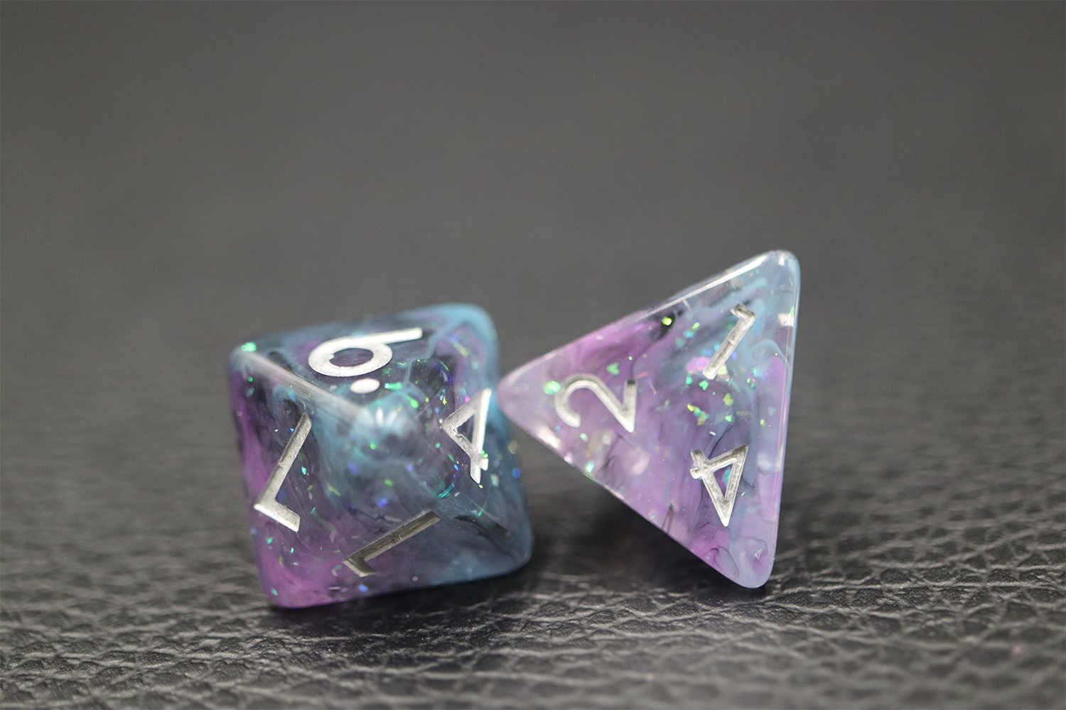 IceForge Dice Canada - Nebula Frost - 35g Premium Resin Dice Set