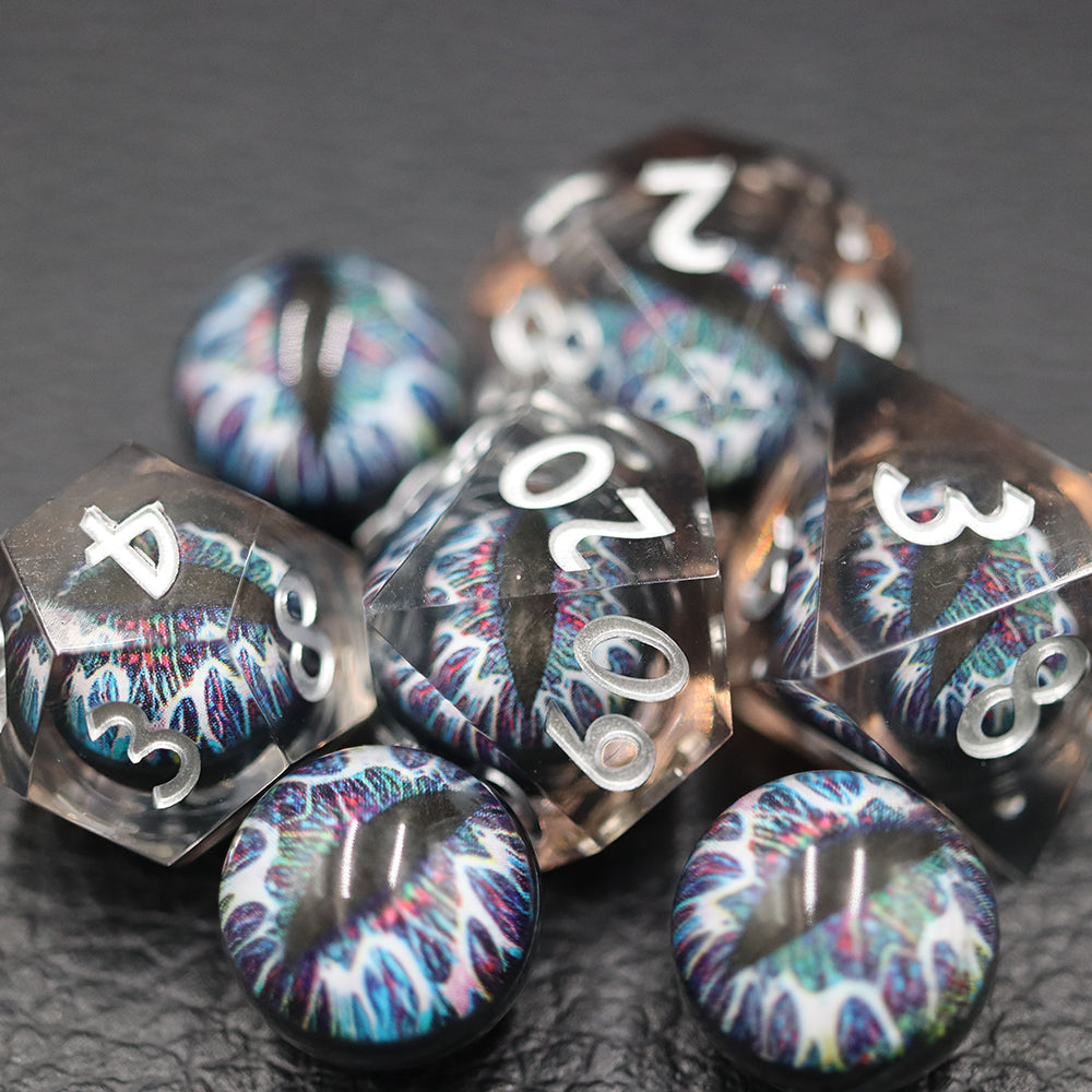 IceForge Dice Canada - Prism Dragon's Gaze - Liquid Core Dice Set