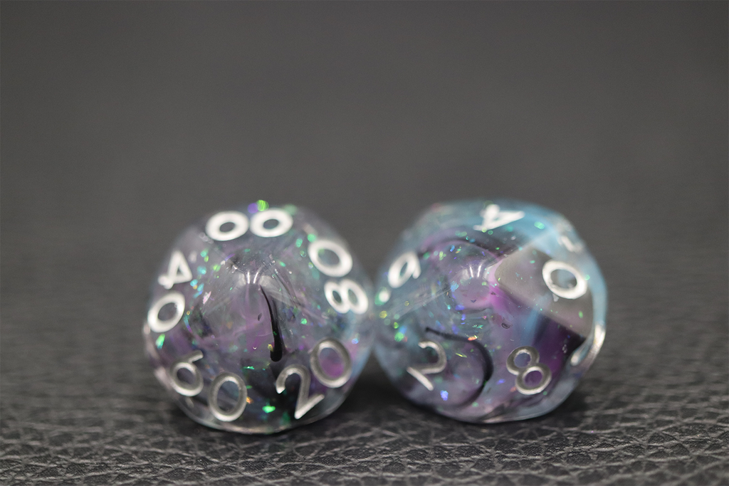 IceForge Dice Canada - Nebula Frost - 35g Premium Resin Dice Set