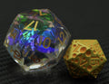 IceForge Dice Canada - Spectrum Shards - Diamond Edge Jumbo D20 (30mm)