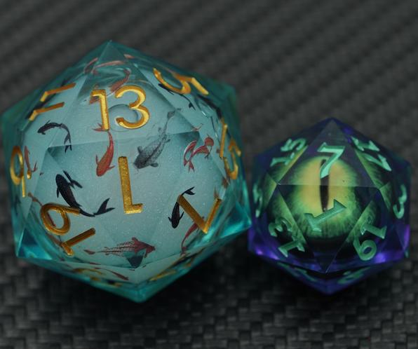 IceForge Dice Canada - Stillwater Liquid Core - Jumbo D20 (33mm)