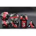IceForge Dice Canada - Riftvein – Crimson Tear – Metal Dice Set