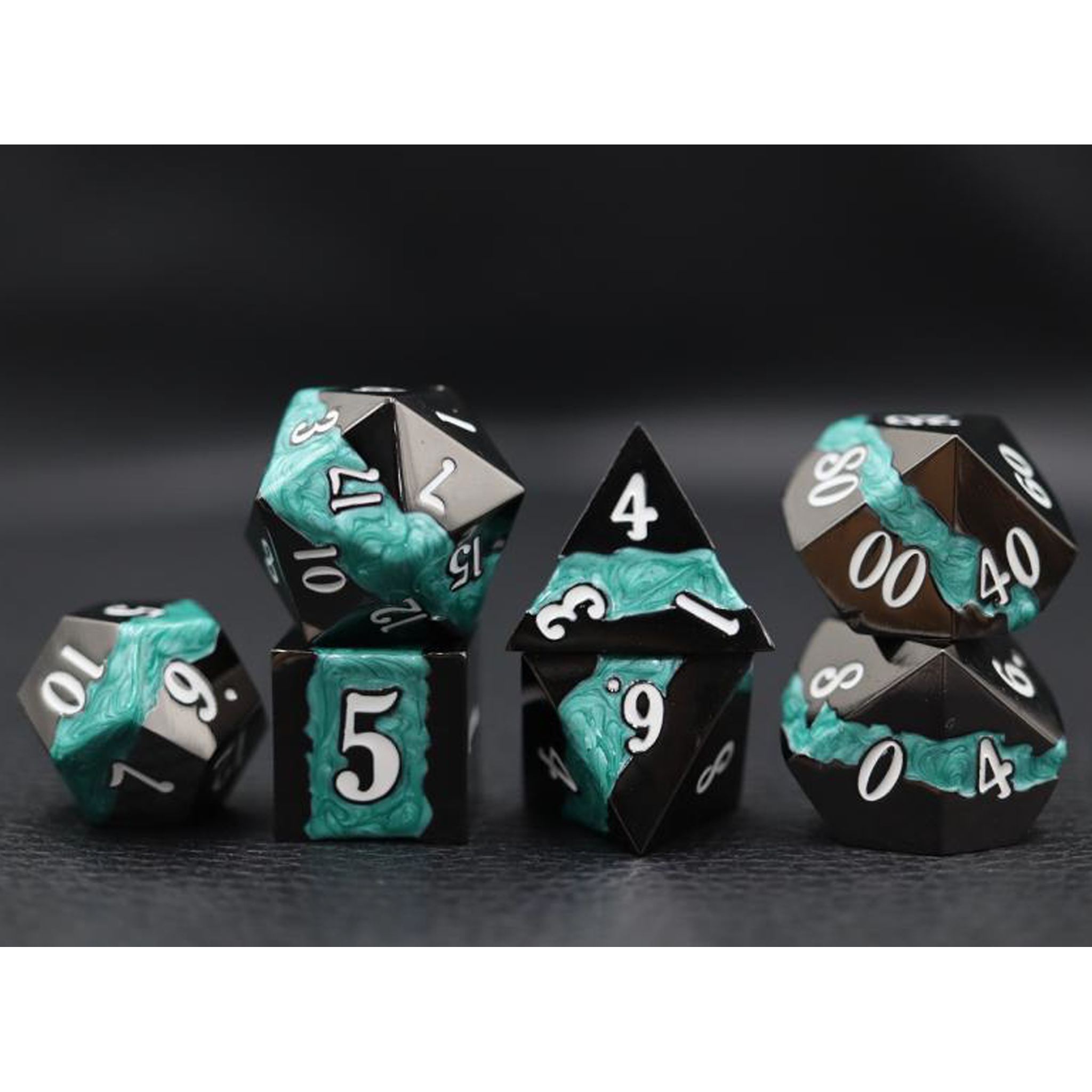 IceForge Dice Canada - Riftvein – Tidemark – Metal Dice Set