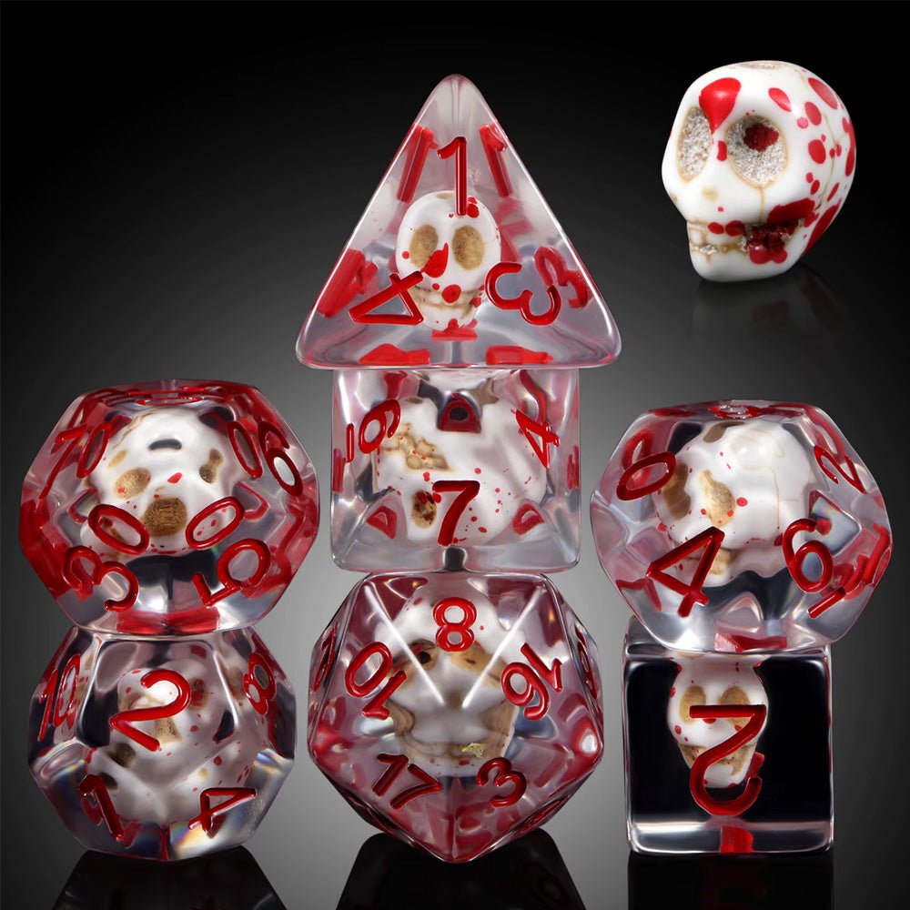 IceForge Dice Canada - Cursed Skull Resin Dice Set