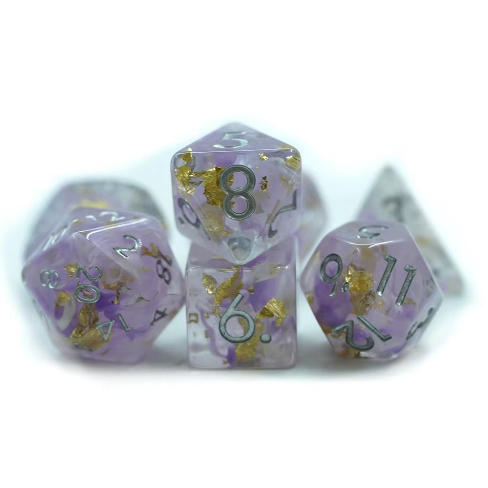 IceForge Dice Canada - Moonveil Amethyst – 35g Premium Resin Dice Set