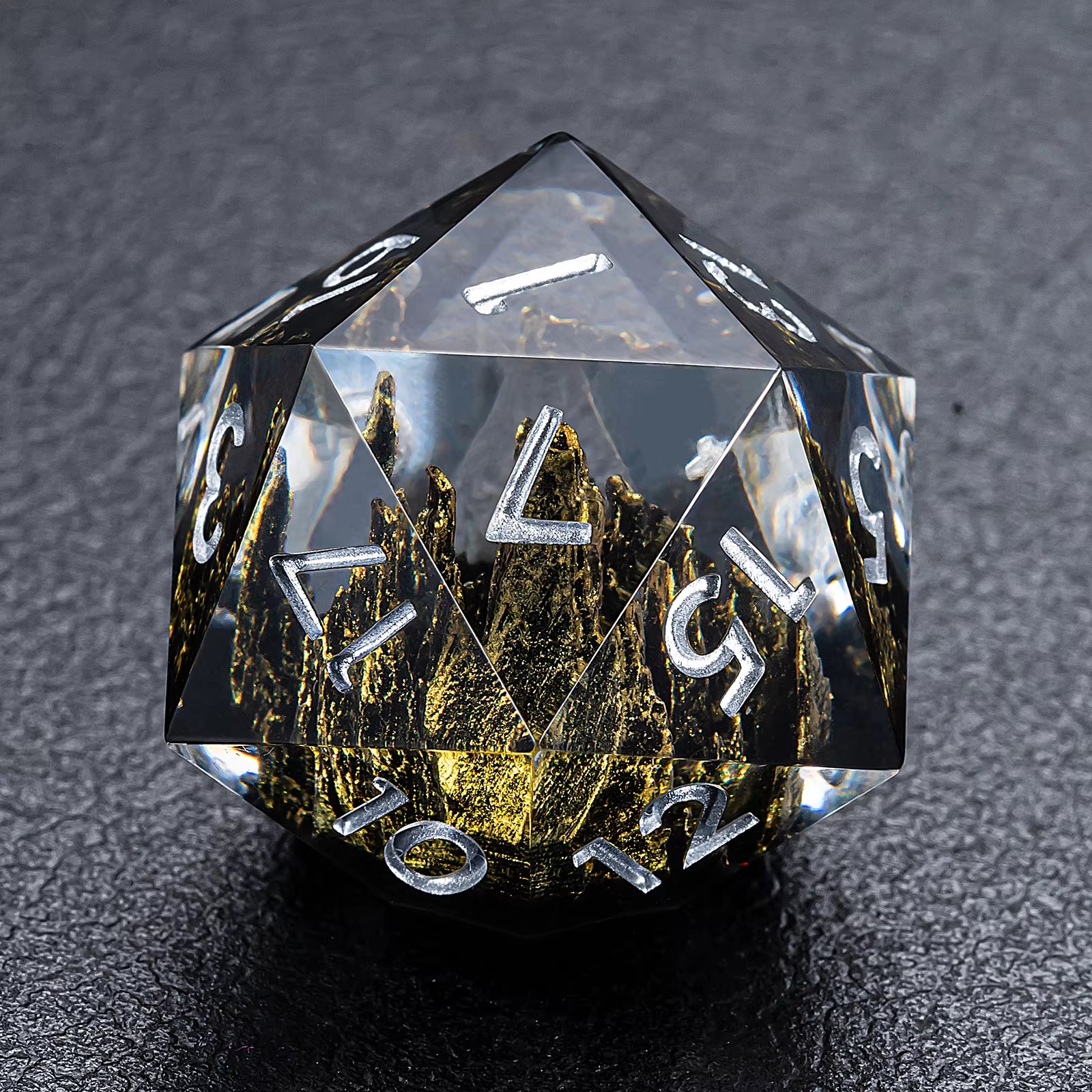 IceForge Dice Canada - Ember Spire – Elemental Core Dice Set