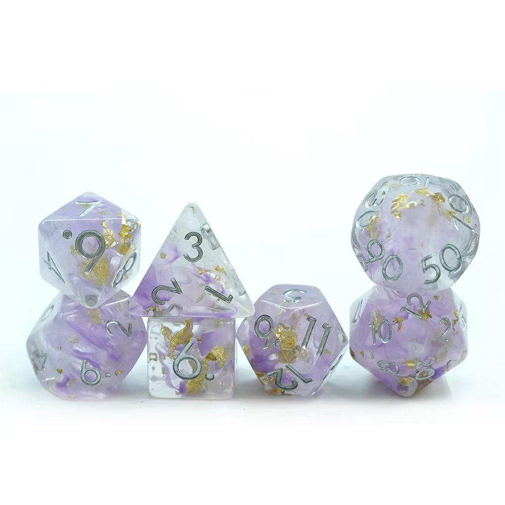 IceForge Dice Canada - Moonveil Amethyst – 35g Premium Resin Dice Set