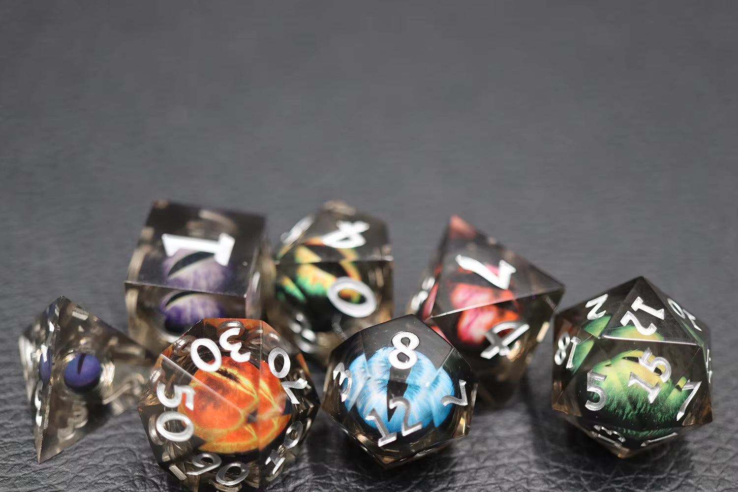 IceForge Dice Canada - Eyes of the Wyrm – Liquid Core Dice Set