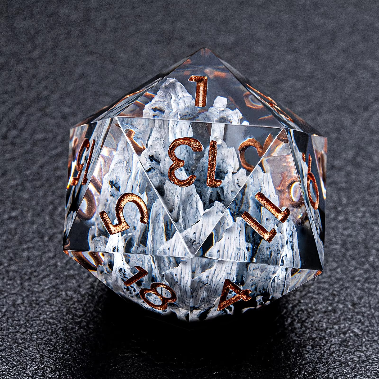IceForge Dice Canada - Frostspire - Elemental Core Dice Set