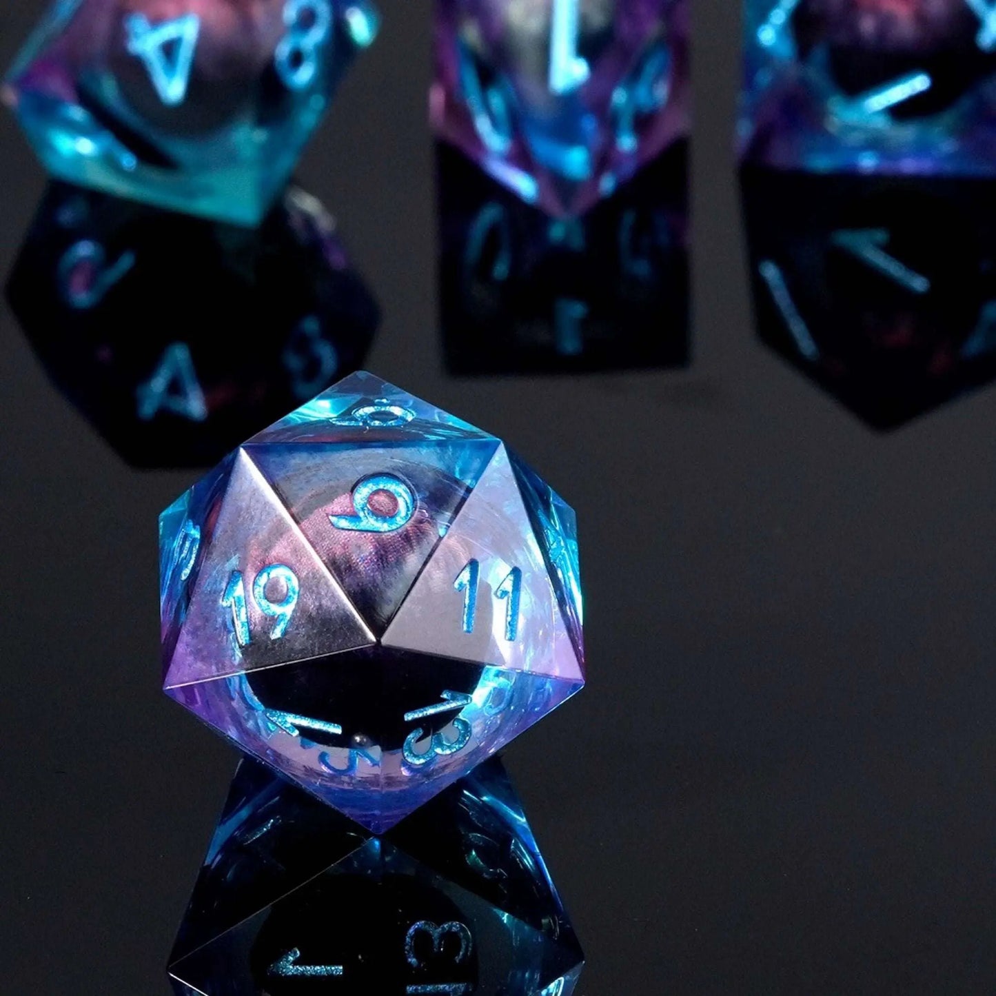 IceForge Dice Canada - Ethereal Dragon’s Gaze Liquid Core Dice Set