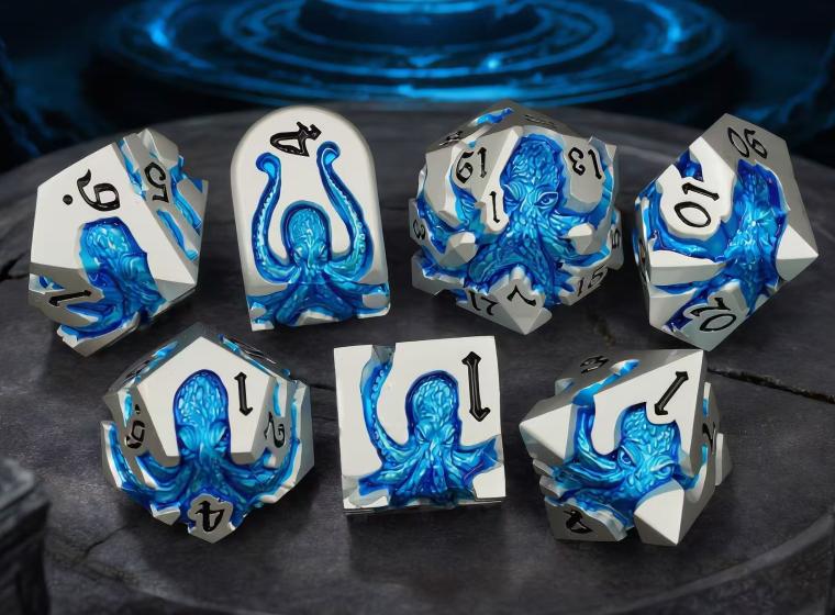 La Colère du Léviathan – Set de dés en métal