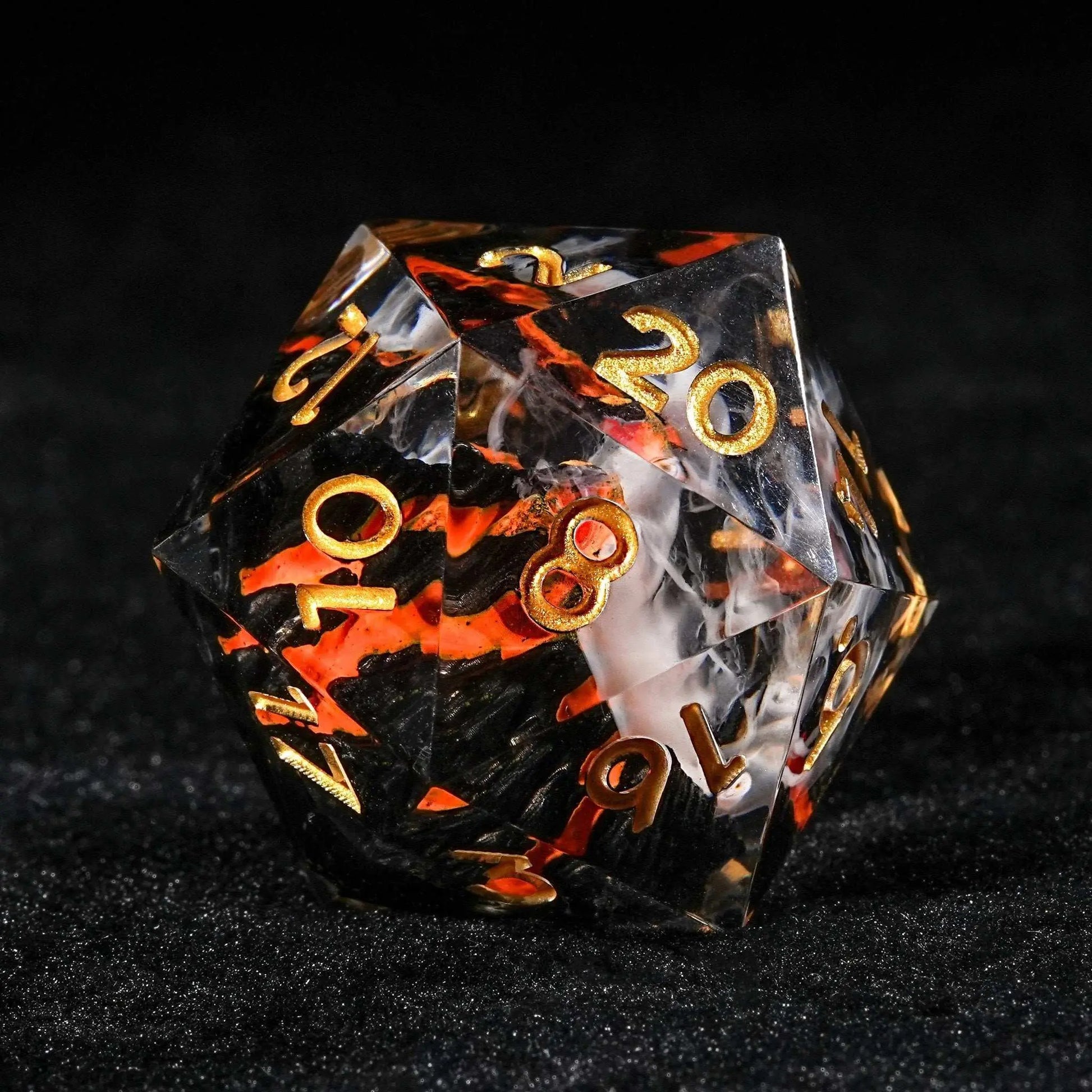 IceForge Dice Canada - Molten Fury Sharp Edge Dice Set