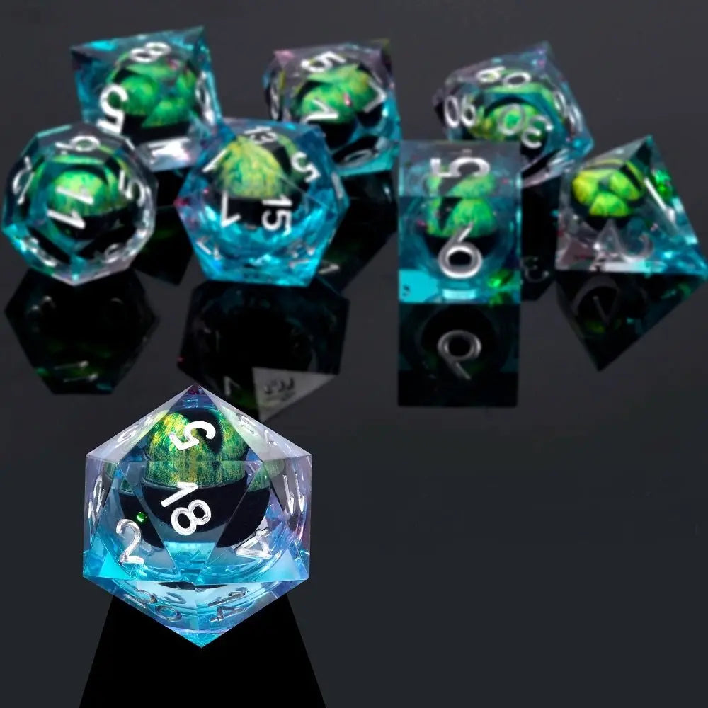 IceForge Dice Canada - Mystic Dragon Eye Liquid Core Dice Set