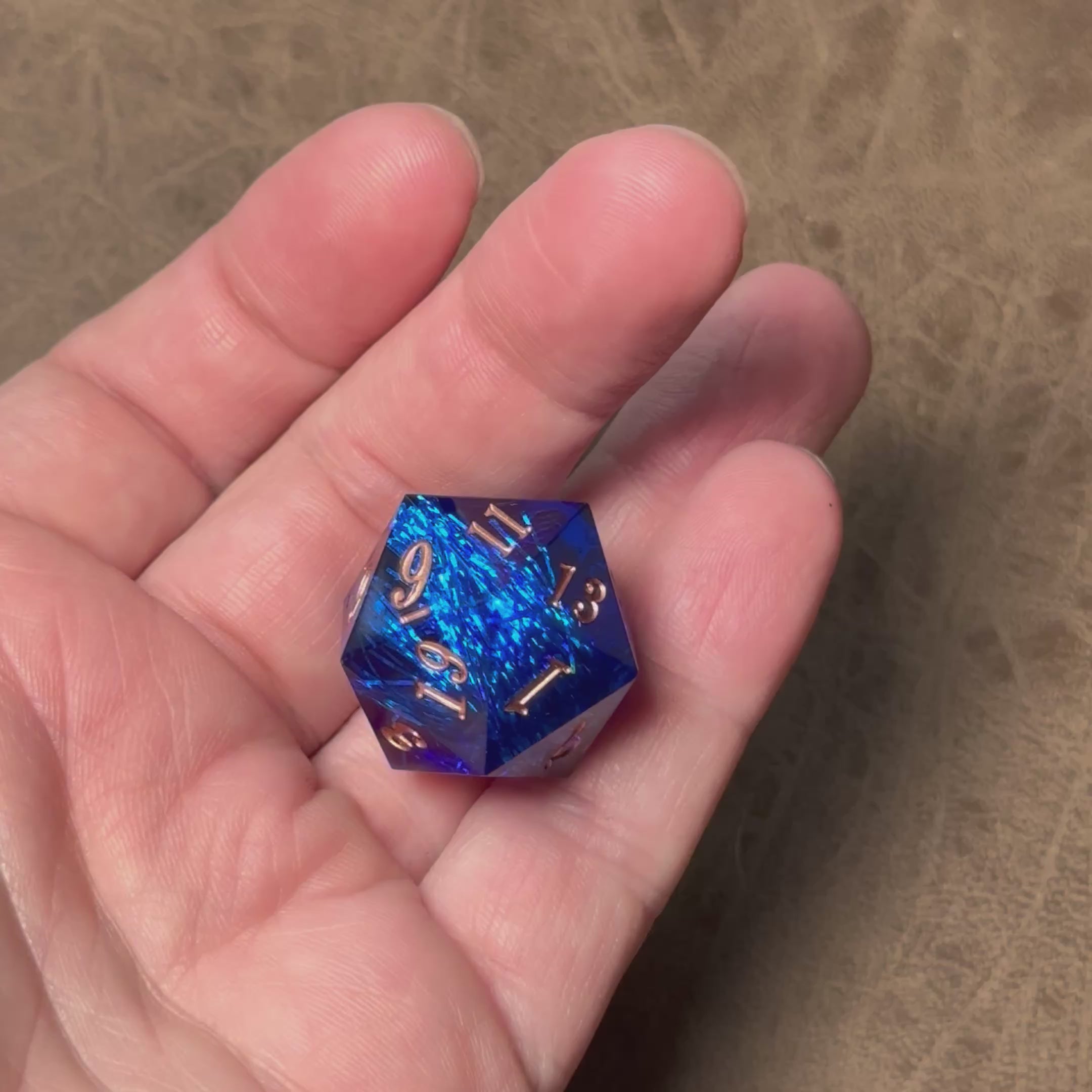 Astral Current – Sharp Edge Resin Dice Set